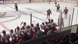 Peterborough Petes Training Camp Scrimmage team MAROON GOAL