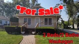 House For Sale; 2 Bedroom/2 Bathroom in Waukegan, IL | House Tour | Cars and Cribs