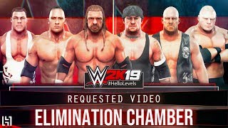 WWE 2K19 Elimination Chamber Match feat. ELIMINATION CHAMBER POD SPEAR & More | WWE 2K19 Match