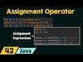 The Assignment Operator in Java