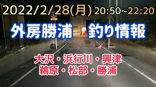 外房勝浦エリア釣り情報2022/2/28(月)20:50~22:20