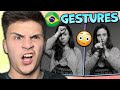 British Guy Reacts To Strange Brazilian Gestures ! |🇬🇧UK Reaction / Reação