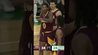 Berrick JeanLouis INSANE Poster Dunk for Iona vs Manhattan 01-20-23 #shorts