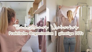 Ein gemütliches BADEZIMMER mit wenig Geld  Praktische Organisation und einfache DIY | Putzmotivation