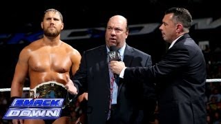 Michael Cole's interviews with Paul Heyman and Curtis Axel: WWE SmackDown, Sept. 13, 2013