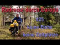 Radreise durch Europa #25 keine Elche – keine Zeltplätze