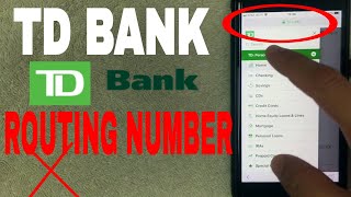 ✅ TD Bank ABA Routing Number - Where Is It? 🔴