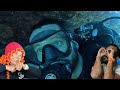 Divers React to open water divers swimming through caves in Cyprus