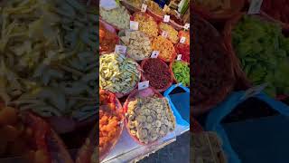 Look at this colorful Street food Dried Fruits at Bardolino Christmas Market Lake Garda # #shorts