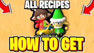 How To COMPLETE ALL CRAFTING RECIPES In TOWER HEROES! CHRISTMAS UPDATE Roblox