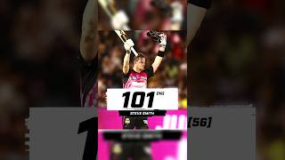 Steve smith Bbl Century 😱 smith 100 runs | #shorts #cricket