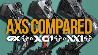 SRAM AXS Compared Simply | GX vs X01 vs XX1