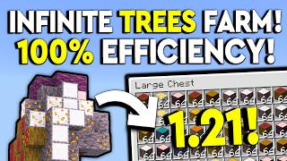 BEST INFINITE ALL TREES FARM 1.21 Minecraft Tutorial!