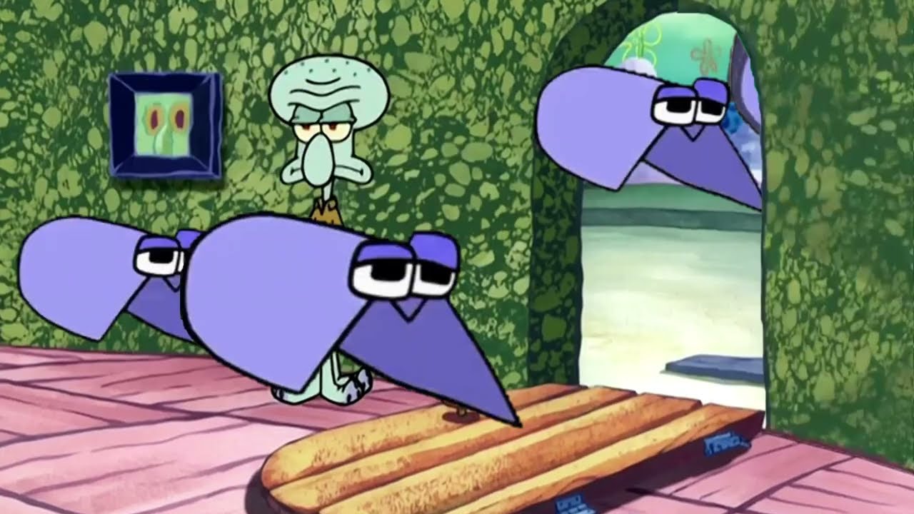 Squidward Kicks Alphabet Lore (letter B) Out Of His House - YouTube