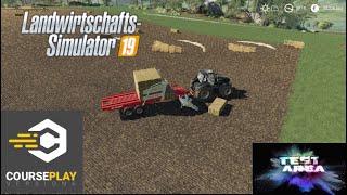 LS19 Courseplay Tutorial -  Automatisches Ballen sammeln, die neue Funktion.