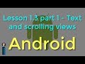 Lesson 1.3 part 1 - Text and scrolling views - Android Developer Fundamentals V2