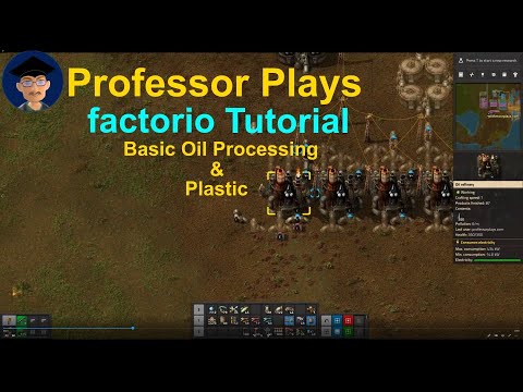 Factorio Tutorial Ep6 Basic Oil Processing Plastic Youtube