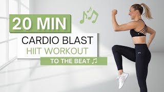 20 min CARDIO BLAST HIIT WORKOUT | High Intensity | Move To The Beat ♫ | All Standing