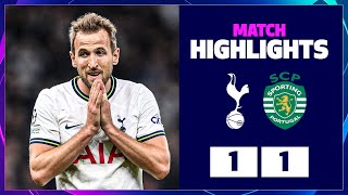 Kane denied in late VAR DRAMA | UCL HIGHLIGHTS | Spurs 1-1 Sporting