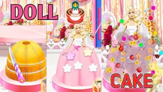 Barbie cake making | doll princes cake making and recipes