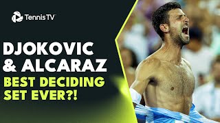 Best Deciding Set Ever?! Alcaraz vs Djokovic INSANE Final Set 🥵 | Cincinnati 2023 Final Highlights