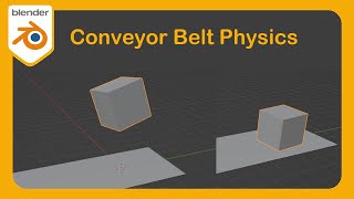 How to Learn Blender Part 16 | Make a Conveyor Belt with Rigid Bodies and Particle Physics #blender