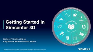 Getting Started with Simcenter 3D