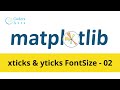 Change xticks and yticks of font size - 02 | Matplotlib Tutorial