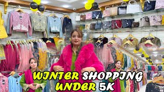 Shopping For winter Dresses under 5000/- In Commercial Market Rawalpindi- Ladies long Coat Jackets