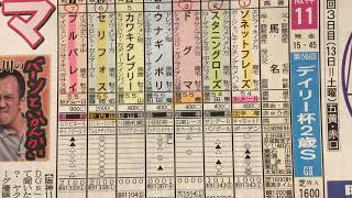 【競馬予想】　デイリー杯2歳ステークス