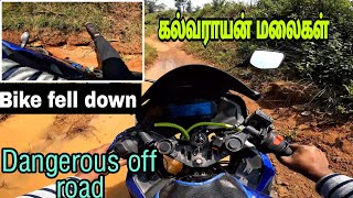 🏍️Bike matikuchu😭|🏕️📍Kalvarayan hills🏞️|dangerous off road🤯🔥