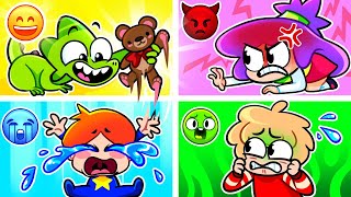 Sentimientos y Emociones 😥😨😁 Buenas Maneras Dibujos Animados🩷 - ¡Inglés Divertido para Niños!