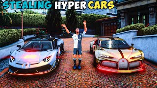 Stealing Modified hyper Cars With Ronaldo In Gta 5!