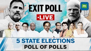 Exit Polls LIVE | 5 State Election Result 2023 | MP, Chhattisgarh, Rajasthan, Telangana, Mizoram