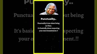 Punctuality 💯 // APJ Abdul Kalam motivational quotes 🔥 // #shorts