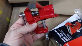 Mini torno de bancada morsa Worker de base fixa torno de bancada para fixar na mesa  qual o melhor