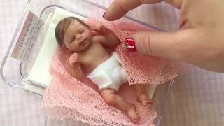 miniature silicone baby lila