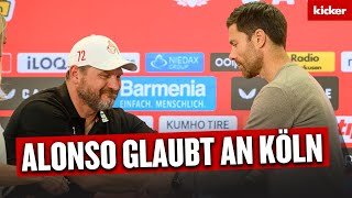 Baumgart unterbricht Alonso: "Wir kommen da unten raus" | Bayer Leverkusen - 1. FC Köln 3:0