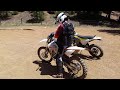 chris on his new alta redshift mx electric dirt bike