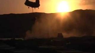 Chinook by Sunset in Sangin