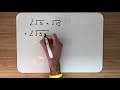 National 5 | 10. Surds | 10.3 Multiplying And Dividing Surds