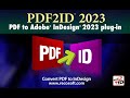 PDF2ID 2023 Update | Convert PDF to Adobe InDesign in a click