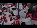 capitals tom wilson scores twice after taking a puck to the face