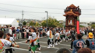 2019年 武豊町 第６回武豊ふれあい山車まつり 会場曳き込み（長尾 馬場組長北車）