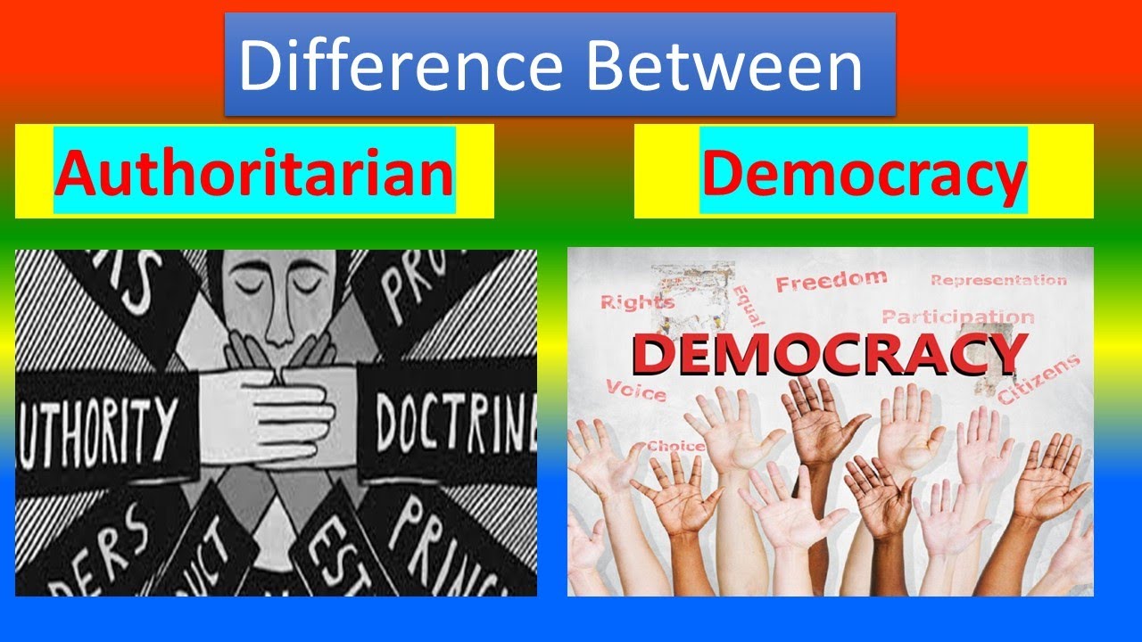 Sociology - Difference Between Authoritarian And Democracy - YouTube