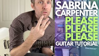 Please Please Please by Sabrina Carpenter Guitar Tutorial - Guitar Lessons with Stuart!