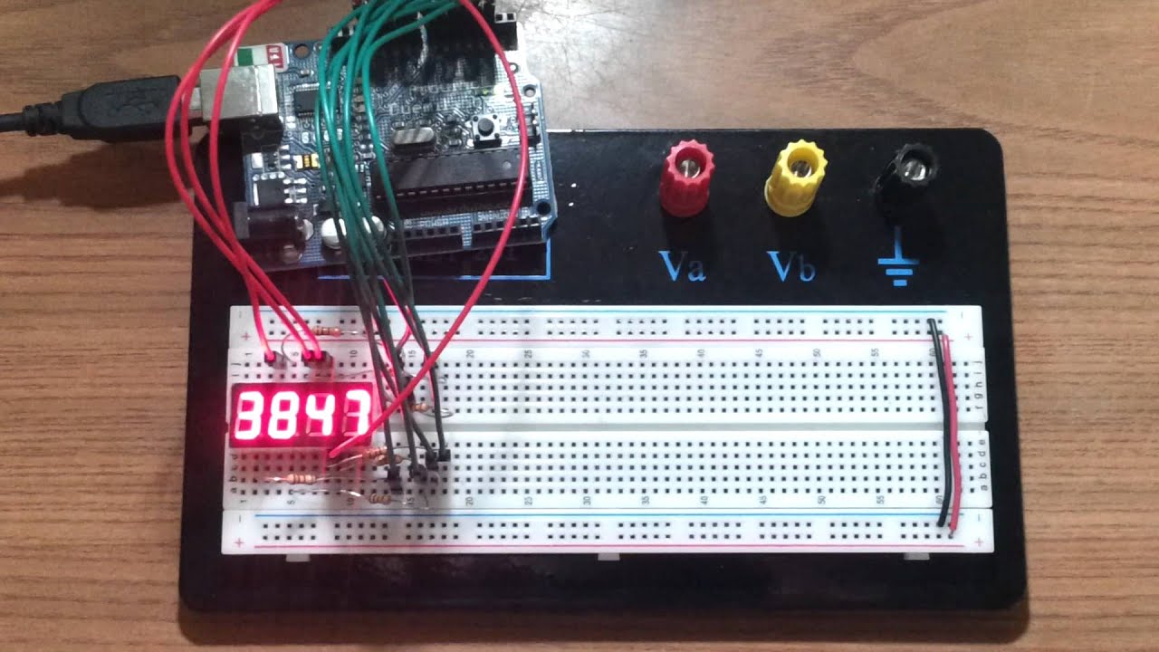 Interfacing Arduino With 7 Segment Display 4 Digit Counter Example Images Interfacing Arduino With 7 Segment Display 4 Digit Counter Example Images