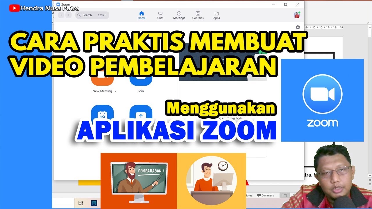 CARA PRAKTIS MEMBUAT VIDEO PEMBELAJARAN DENGAN APLIKASI ZOOM MEETING ...