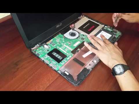 Asus X555L Disassembly CPU GPU Thermal Paste Replacement Asus X555L Disassembly CPU GPU Thermal Paste Replacement