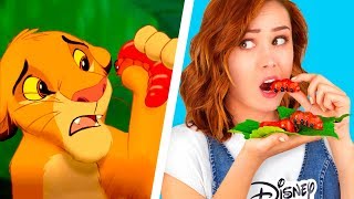 9 Desafío De Comida De Pixar vs Comida De Disney / Hacemos Las Mejores Comidas D
